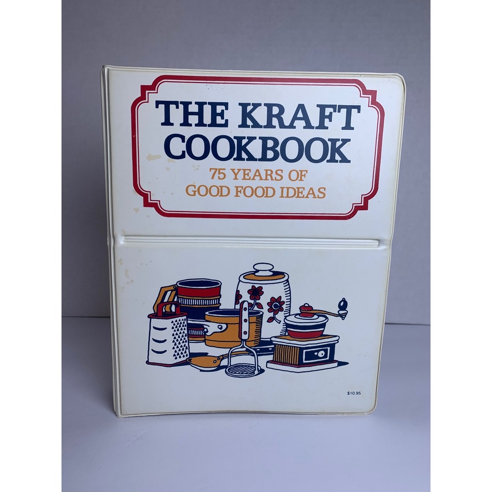 Vintage 1978 The Kraft Cookbook 75 Years of Good Food Ideas 3-Ring Binder Retro